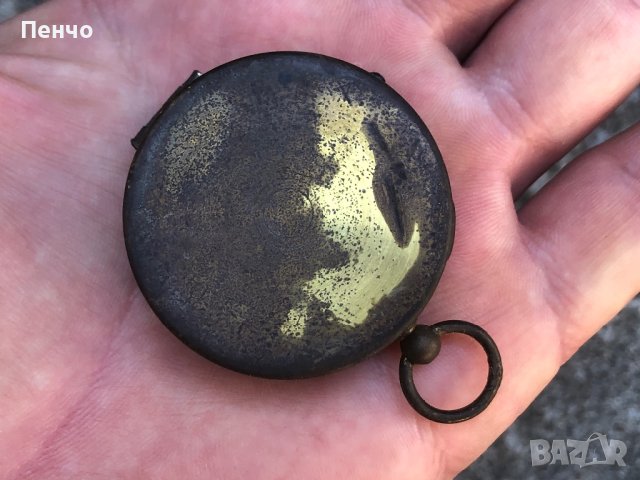 стар малък, бронзов компас - West Germany, снимка 7 - Антикварни и старинни предмети - 42267581