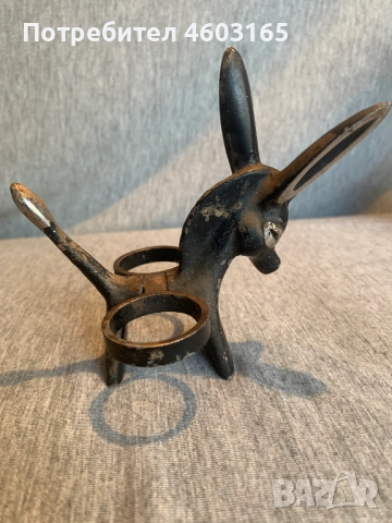  фигурка на магаре Зебра в стил Уолтър Босе, метален държач за сол и черен пипер, снимка 2 - Антикварни и старинни предмети - 52513812