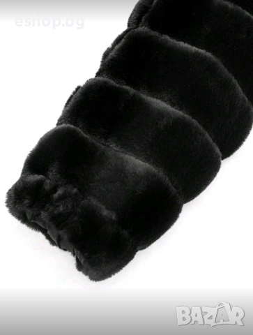 Дамско двулицево пухено яке с качулка, снимка 8 - Якета - 52967993