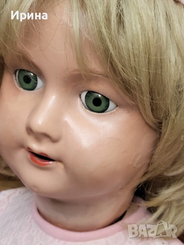 Антична кукла от композит 1940-50 г, 67 см., снимка 3 - Колекции - 54240299