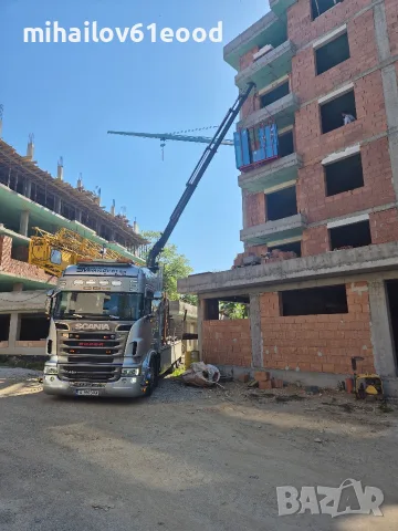 камион с кран транспорт и работа с кран, снимка 12 - Услуги с автокран - 55965911