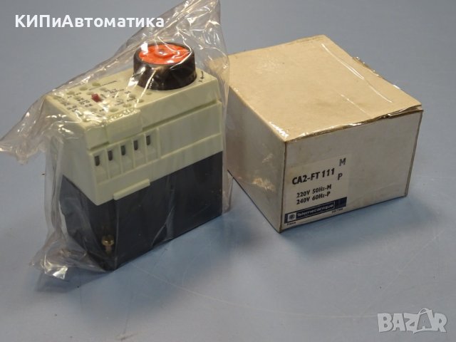 закъснително реле Telemecanique CA2-FT111 220V 50Hz 10s, снимка 1 - Резервни части за машини - 37506115