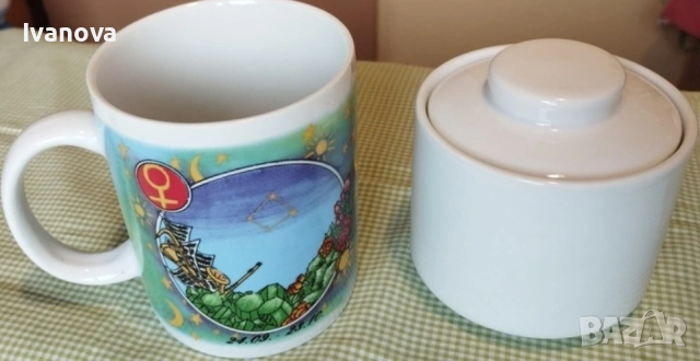 красиви порцеланови чаши със зодии-кафе и чай, снимка 5 - Чаши - 54072820