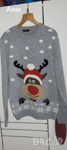 Коледен пуловер М размер