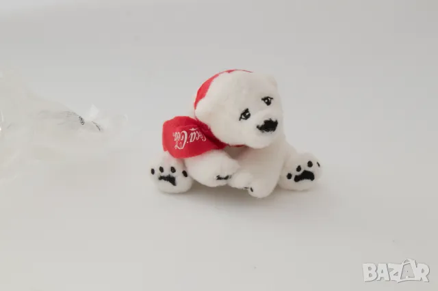 Плюшено полярно мече Кока-Кола / Coca-Cola бяло