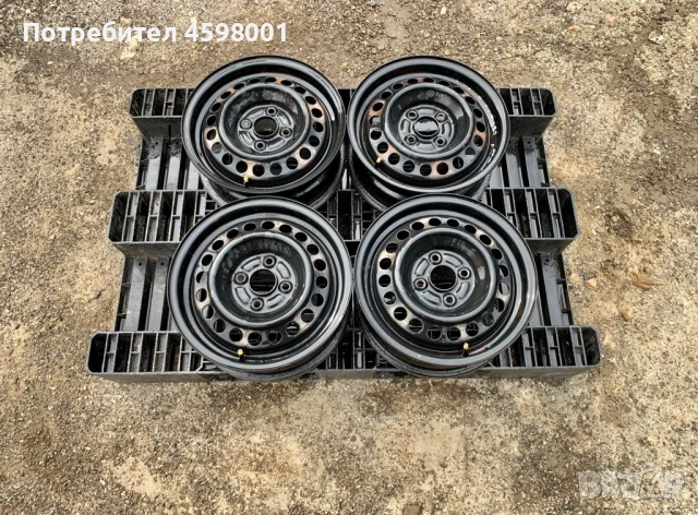 4бр.Оригинални железни джанти 14цола 4x100 за Honda Jazz,Mitsubishi Colt
