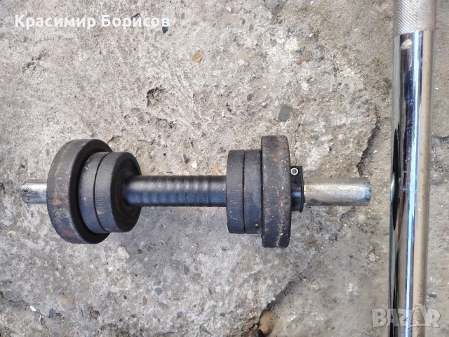 щанга и дъмбели , снимка 4 - Фитнес уреди - 51198916