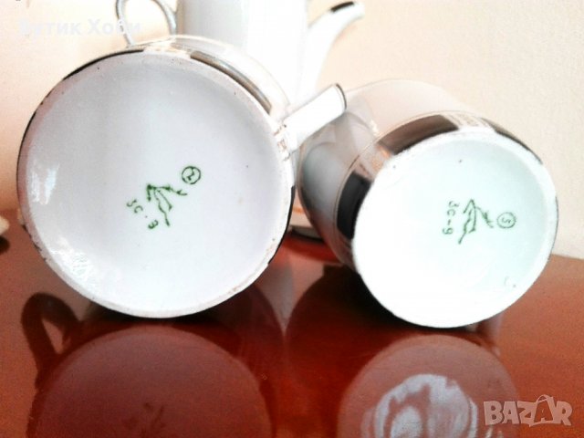 Съветски порцеланов сервиз, снимка 9 - Антикварни и старинни предмети - 36772467