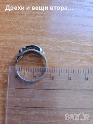 Стар сребърен пръстен, снимка 2 - Пръстени - 54188925