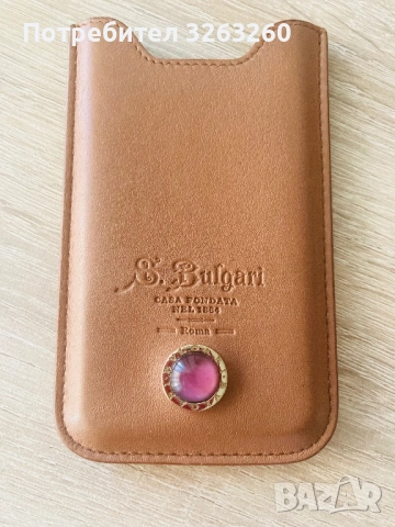 Bulgari - оригинален кожен кейс за iPhone 5S 
