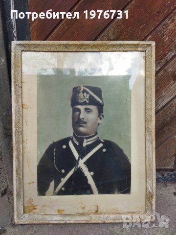 Стара снимка на опълченец или гвардеец 