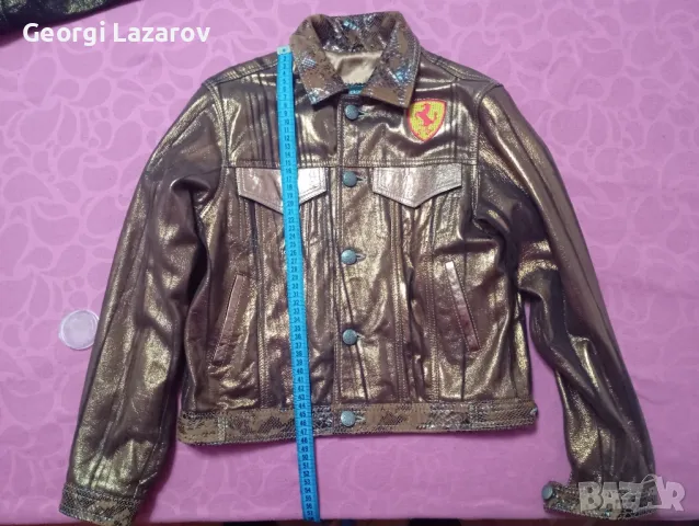 Детско кожено яке Ferrari 