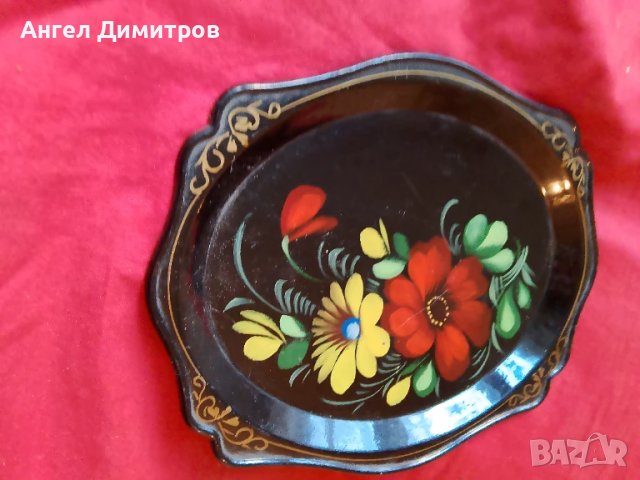 СССР красив метален поднос , снимка 2 - Антикварни и старинни предмети - 50586444