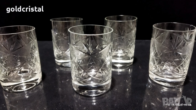 ретро кристални чаши , снимка 4 - Антикварни и старинни предмети - 22847238