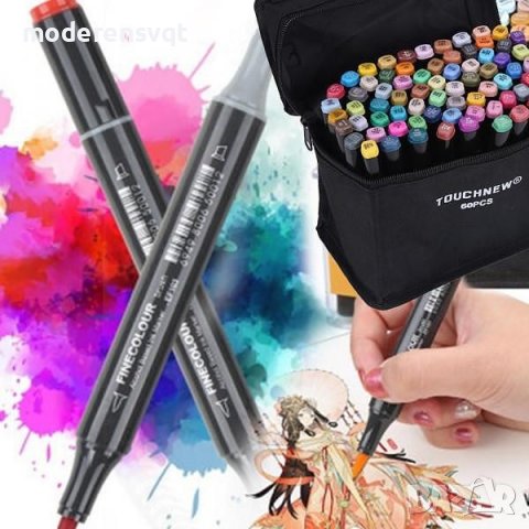 Комплект 60бр. маркери за рисуване Touch, снимка 3 - Рисуване и оцветяване - 39329445
