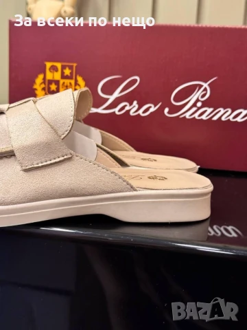 Loro Piana Дамски Затворени Чехли Лоро Пиана - Налични Различни Цветове Код E679, снимка 3 - Чехли - 51112246