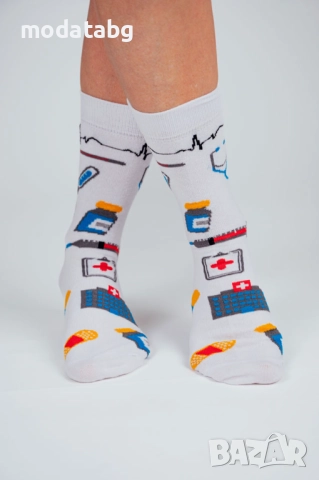 Докторски чорапи унисекс модел , снимка 2 - Дамски чорапи - 46606179