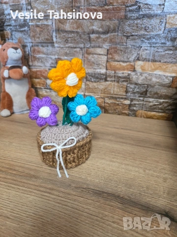 Ръчно плетена роза 