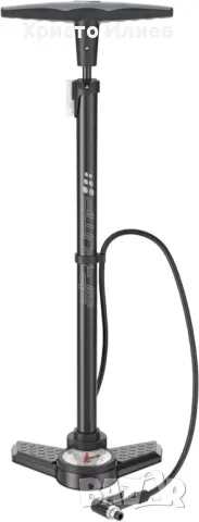 Ръчна помпа за гуми с манометър Crivit, снимка 3 - Аксесоари за велосипеди - 49524007