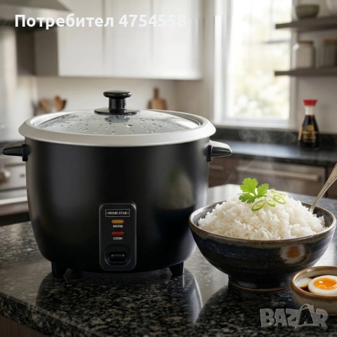 Електрическа оризоварка Мощна оризоварка 2.2 литра / 900W – инокс корпус, Cool Touch дръжки