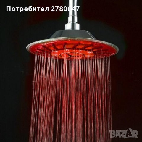 Светеща душ пита за баня в седем цвята, снимка 2 - Душове - 30069869