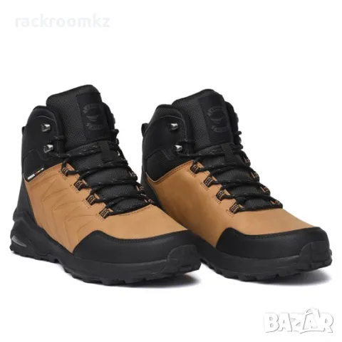 Мъжки зимни обувки в кафяв цвят модел: 31055-3 Camel, снимка 2 - Мъжки боти - 48552449