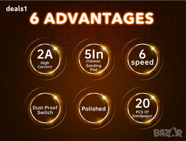 TOPSHAK TS-SD4 240W Електрическа Шлайфмашина, снимка 9 - Други инструменти - 37390462