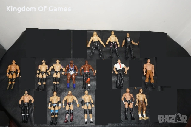 Кеч Фигури на Mattel и Jakks Pacific The Rock/Chris Jericho/Rusev/Jeff Hardy/Cryme Time/Seth Rollins