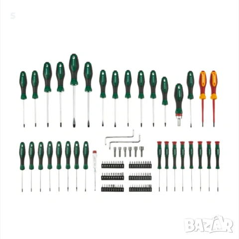 комплект отвертки и битове на Парксайд от 101бр., снимка 3 - Отвертки - 54327720