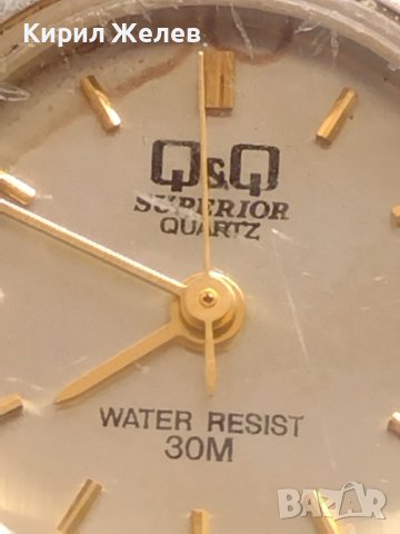 Дамски часовник Q&Q SUPERIOR QUARTZ WATER RESIST 30m. 1 mikron много красив 30219, снимка 7 - Дамски - 40881895