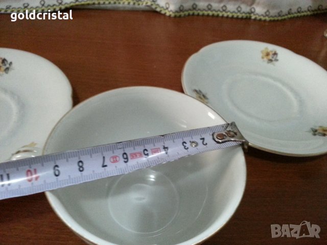 Порцелан Чехословакия чаши за чай , снимка 6 - Антикварни и старинни предмети - 42769217