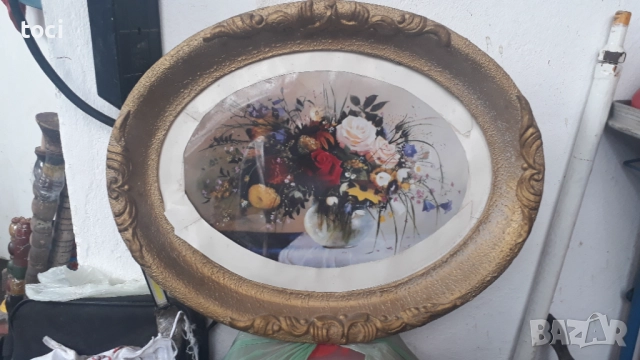 Красива голяма барокова рамка без стъкло