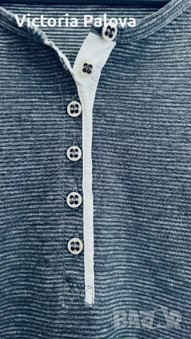 Дамска блуза Marc O'Polo тип „хенли", меланж, снимка 4 - Блузи с дълъг ръкав и пуловери - 54311404