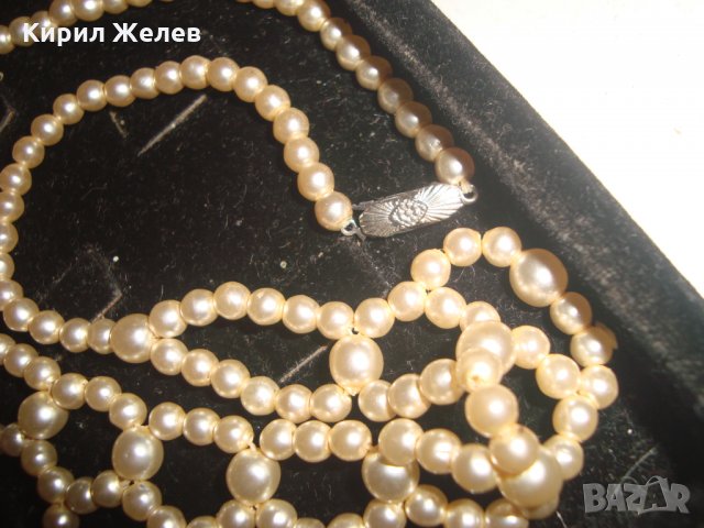 ИСТИНСКА НЕЖНА ПЕРЛЕНА ОГЪРЛИЦА КОЛИЕ ПЕРЛИ РЕТРО АРТ ДЕКО СТИЛ 16545, снимка 8 - Колиета, медальони, синджири - 30711734