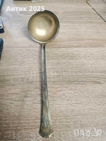 Лъжица за сервиране (половник) WMF, посребрена, Германия, снимка 3 - Антикварни и старинни предмети - 52243042