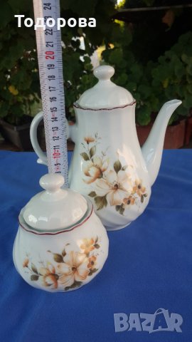 Порцеланови кана и захарница- "Китка" Нови пазар  , снимка 6 - Сервизи - 33772788