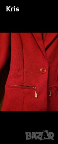 Дамско сако, рр XS, червено , снимка 1 - Якета - 42437917