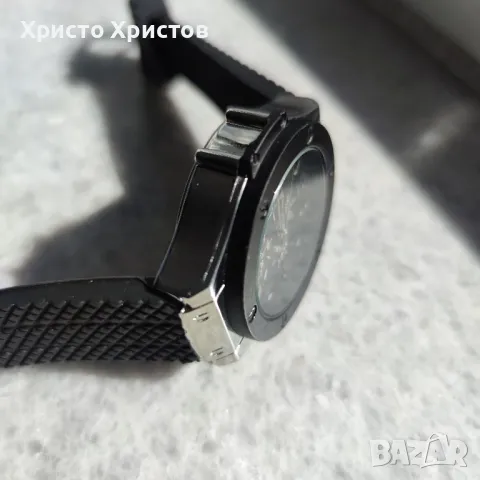Мъжки луксозен часовник Hublot Steel Silver , снимка 8 - Мъжки - 47362945
