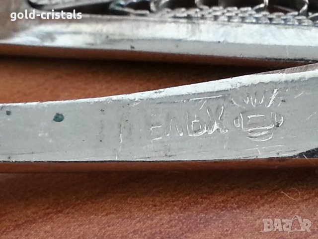 Руски посребрени лъжички мелхиор филигран, снимка 3 - Антикварни и старинни предмети - 33961791