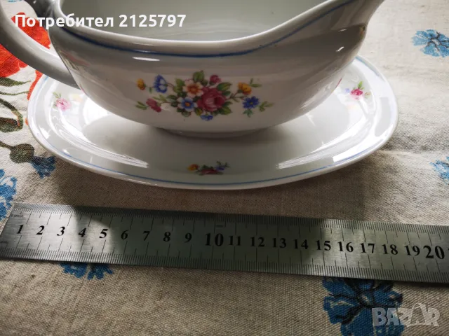 Порцеланова сосиера Zeh Scherzer 60 Jahre Bavaria, Germany , снимка 11 - Антикварни и старинни предмети - 49798073