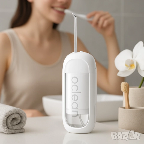 Зъбен душ Oclean W10 Lite, 2бр накрайника, 3 режима, 150мл, снимка 8 - Други - 51948219