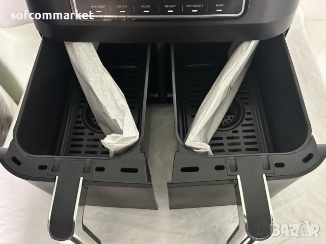 НОВ Двузонов фритюрник Ninja Foodi AF300EU (7.6L) – 6 месеца гаранция, снимка 6 - Фритюрници - 54056482