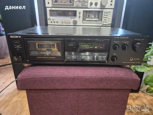 Японски касетен дек SONY TC-K420 от 1990 г. без липси и счупвания + подарък