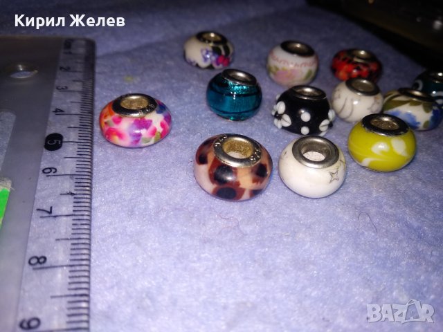 ЛОТ 13 ПРЕКРАСНИ ЗВЕНА за СРЕБЪРНА АРТ ГРИВНА от СРЕБРО 925 и ЦВЕТНО ВЕНЕЦИАНСКО СТЪКЛО МУРАНО 34457, снимка 9 - Гривни - 39547573