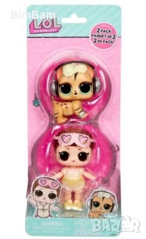 Комплект мини кукла L.O.L SURPRISE! и домашен любимец / LOL / ЛОЛ, снимка 3 - Кукли - 42821884
