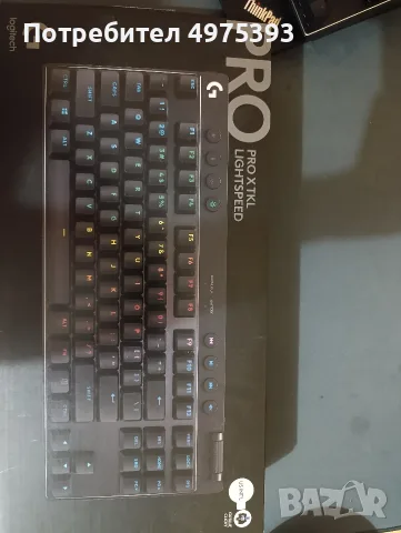Logitech G PRO X TKL Lightspeed – отлично състояние, снимка 2 - Клавиатури и мишки - 56447769
