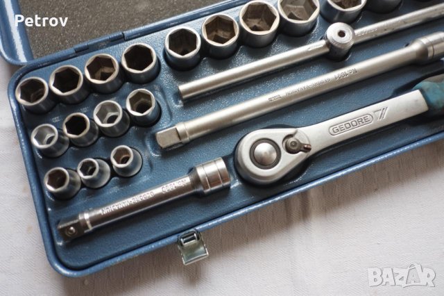 GEDORE D19 WAU-2 - 1/2" PROFI Гедория !! новата версия !! вложки 10 - 32 mm! ORIGINAL GEDORE GERMANY, снимка 4 - Гедорета - 31157177
