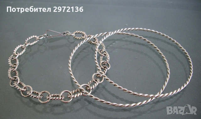 Гривни за ръка и глезен сребро, снимка 10 - Гривни - 53127048