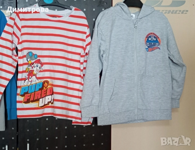 Лот тънки блузки размер 122см, снимка 4 - Детски Блузи и туники - 51919693