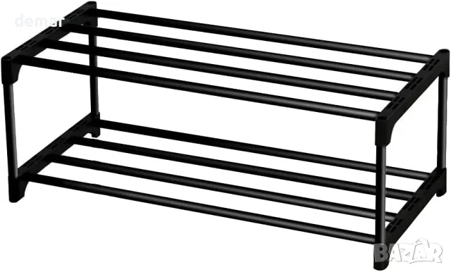 Поставка за обувки XIANGLV, малка стойка за обувки на 2 нива, до 6 чифта обувки, снимка 4 - Други стоки за дома - 49236321